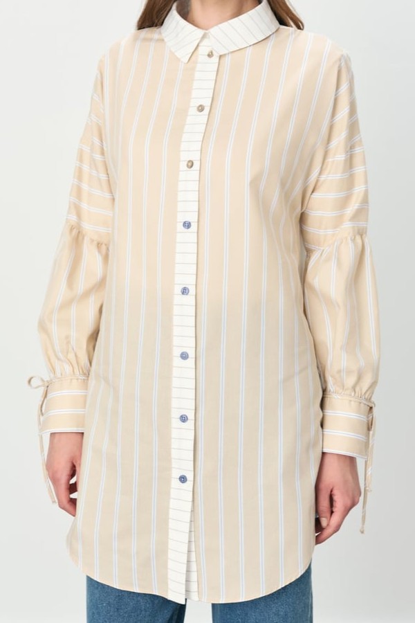 Tunique avec col chemise