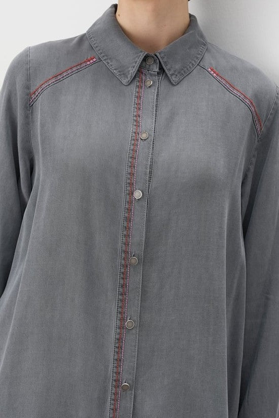 Tunique avec col chemise