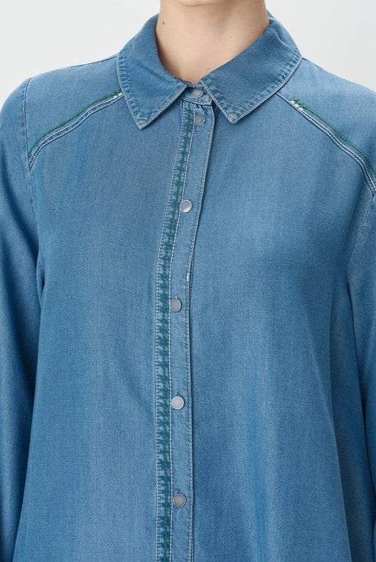 Tunique avec col chemise