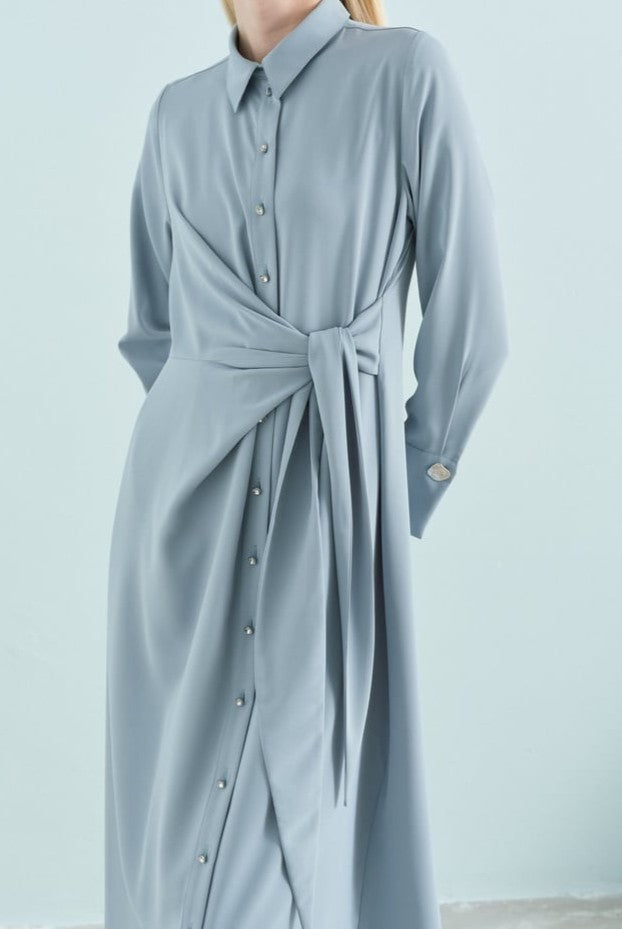 Tunique asymétrique avec détails
