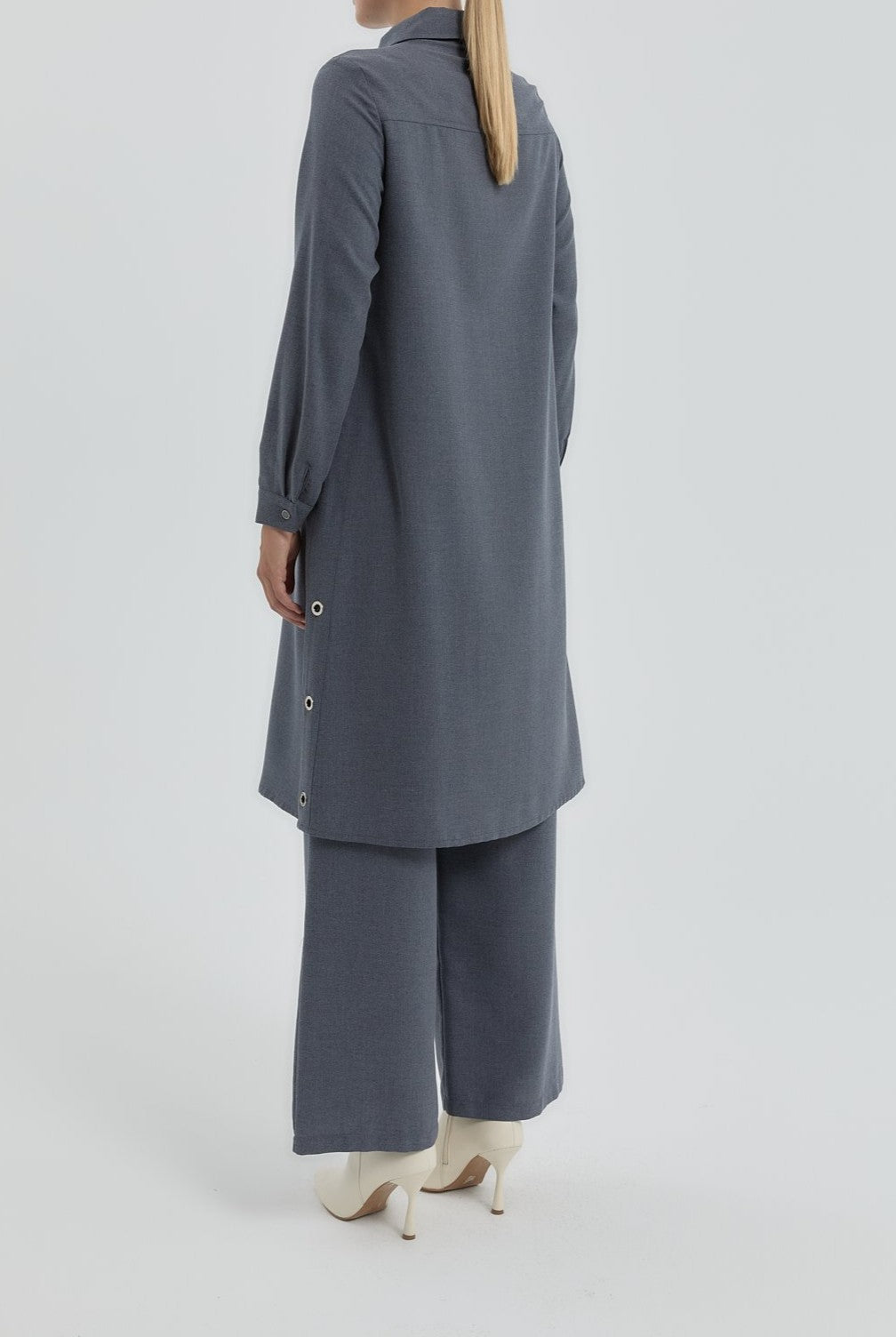 Tunique à col chemise avec détaillé