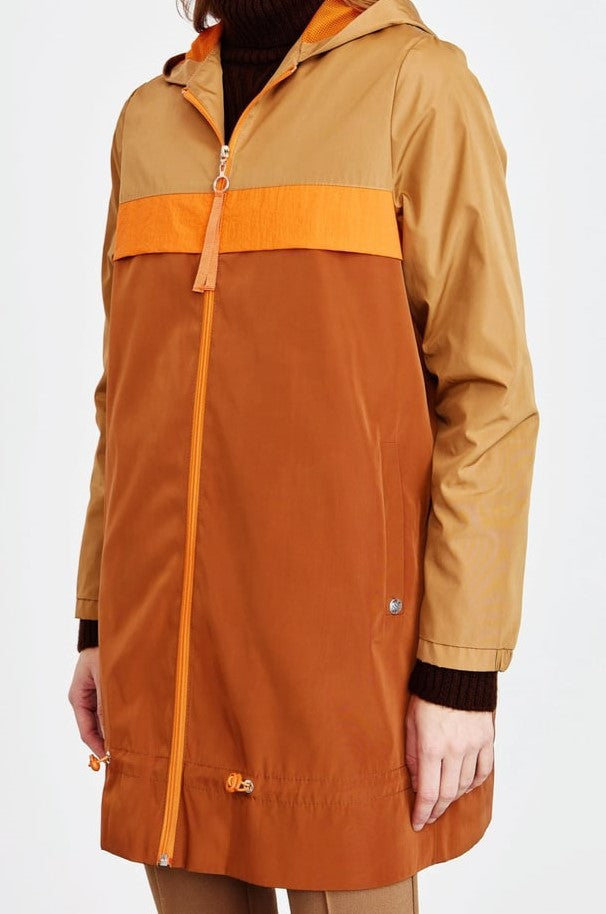 Trench imperméable avec capuche