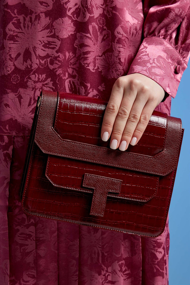 Sac à main Croco avec bandoulière