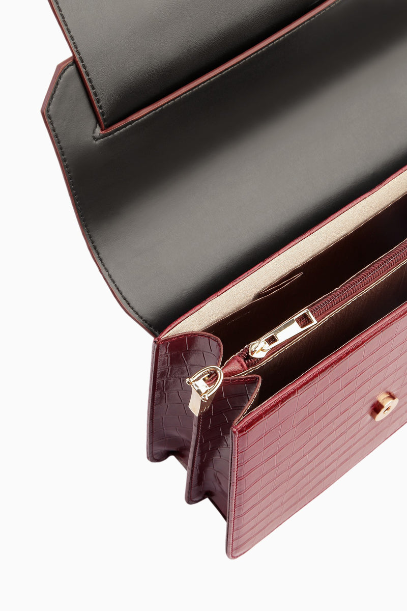 Sac à main Croco avec bandoulière