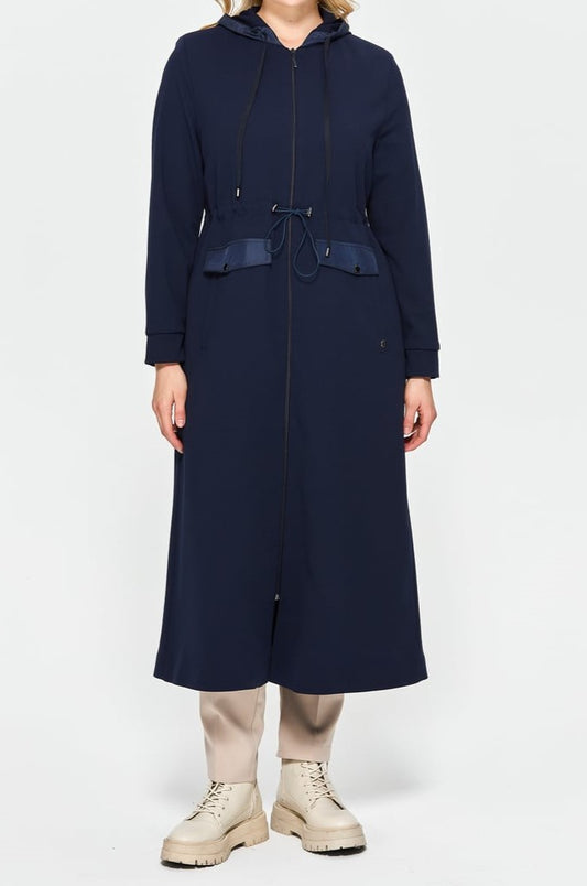 Robe manteau avec capuche