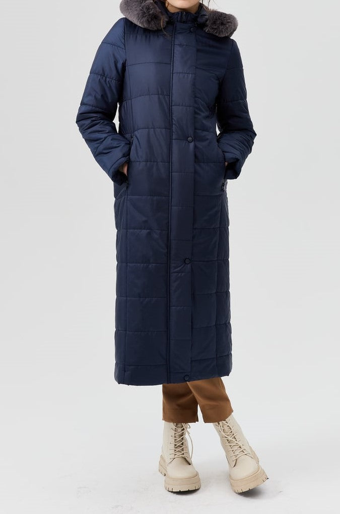 Manteau matelassé avec tunnel à l'arrière