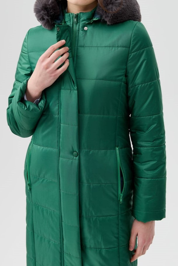 Manteau matelassé avec tunnel à l'arrière