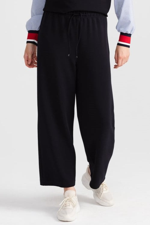 Pantalon large avec taille élastiqué