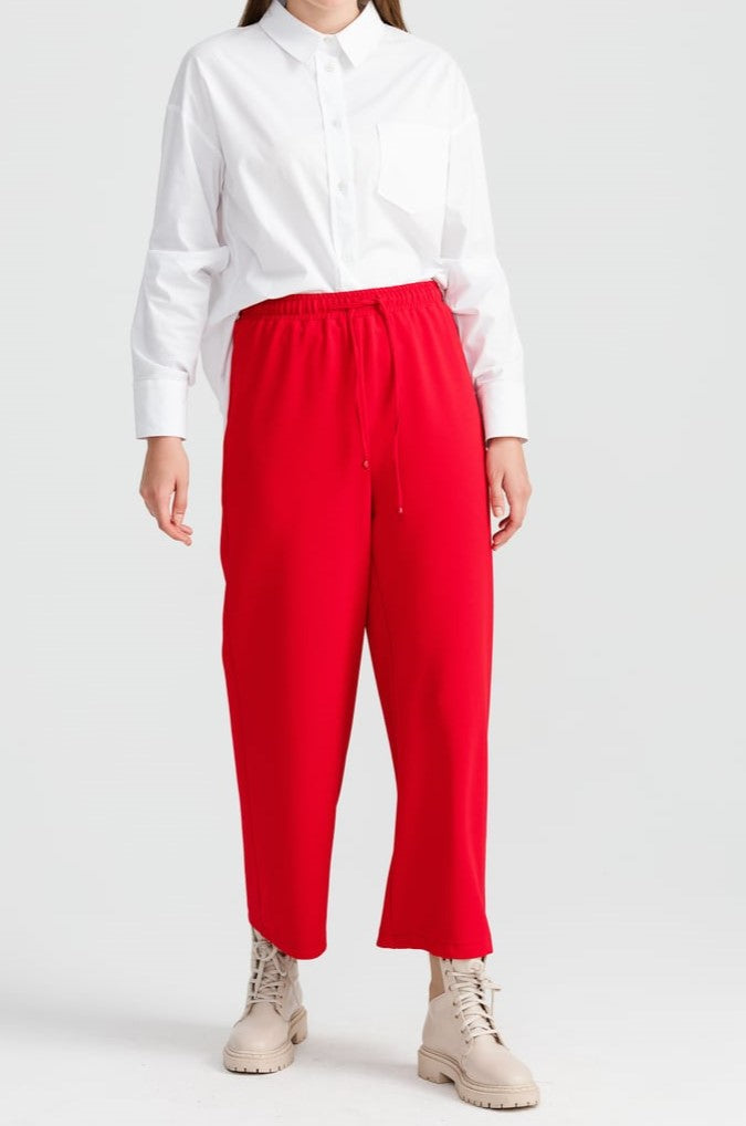 Pantalon large avec taille élastiqué