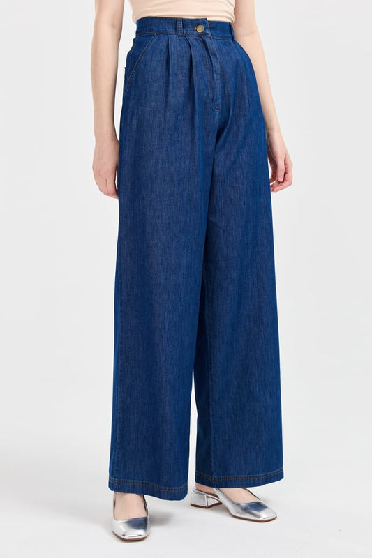 Pantalon large en jean