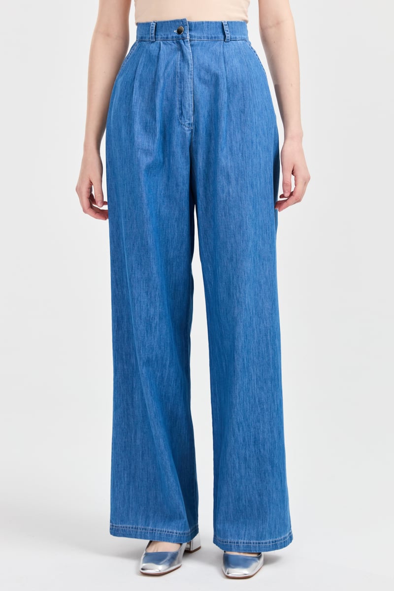 Pantalon large en jean