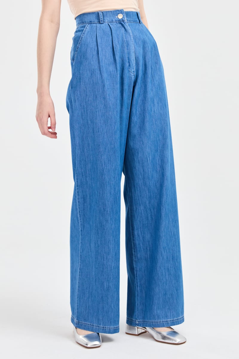 Pantalon large en jean