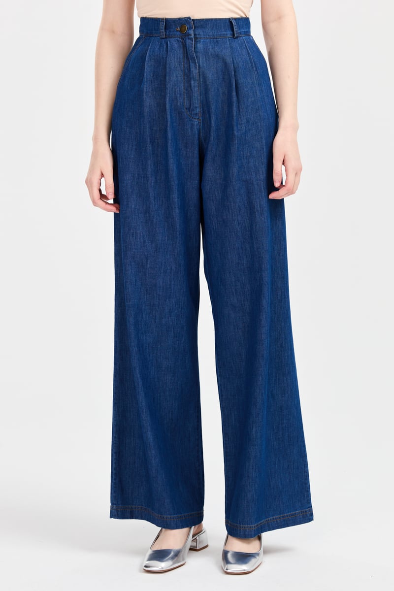 Pantalon large en jean