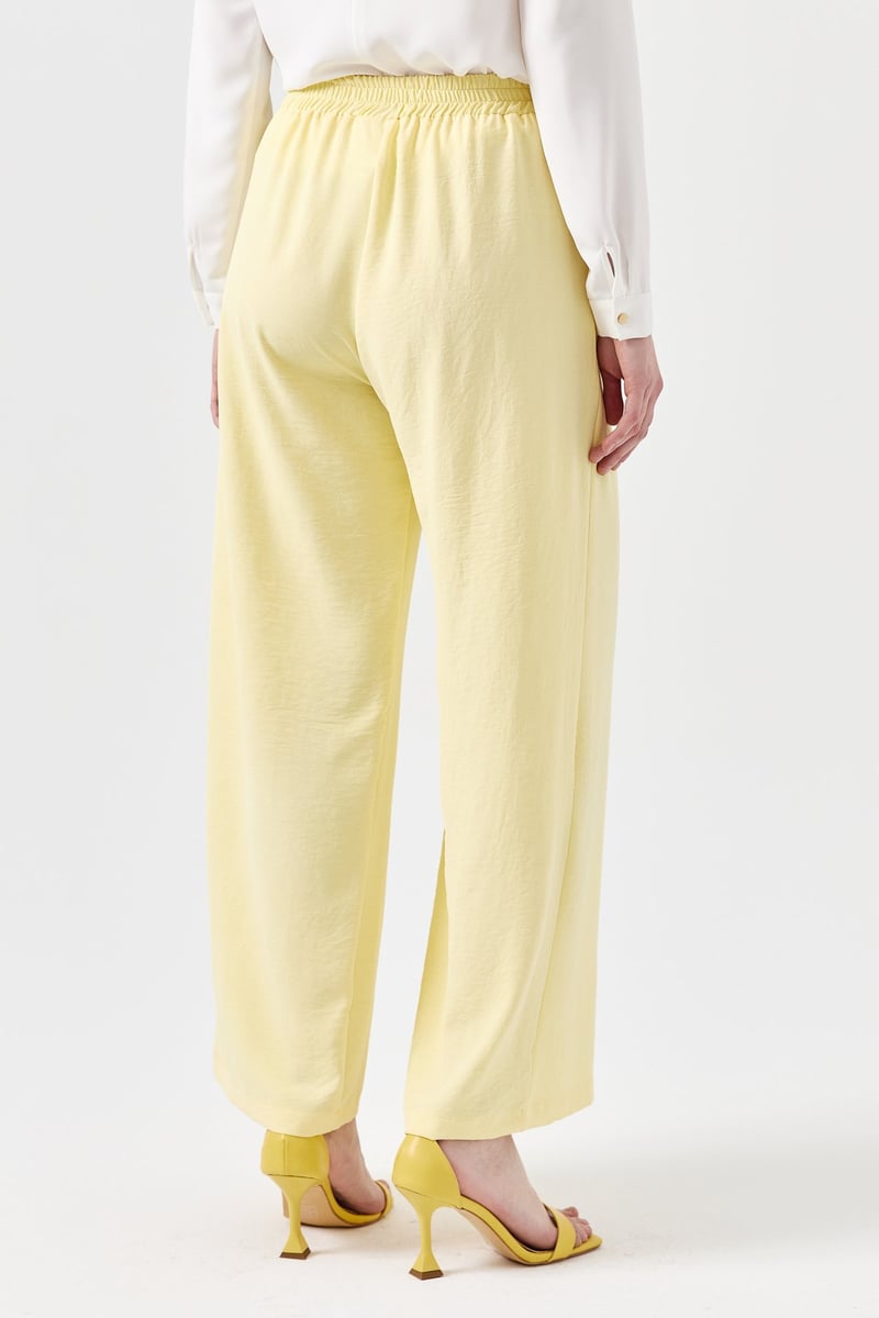 Pantalon large avec élastique