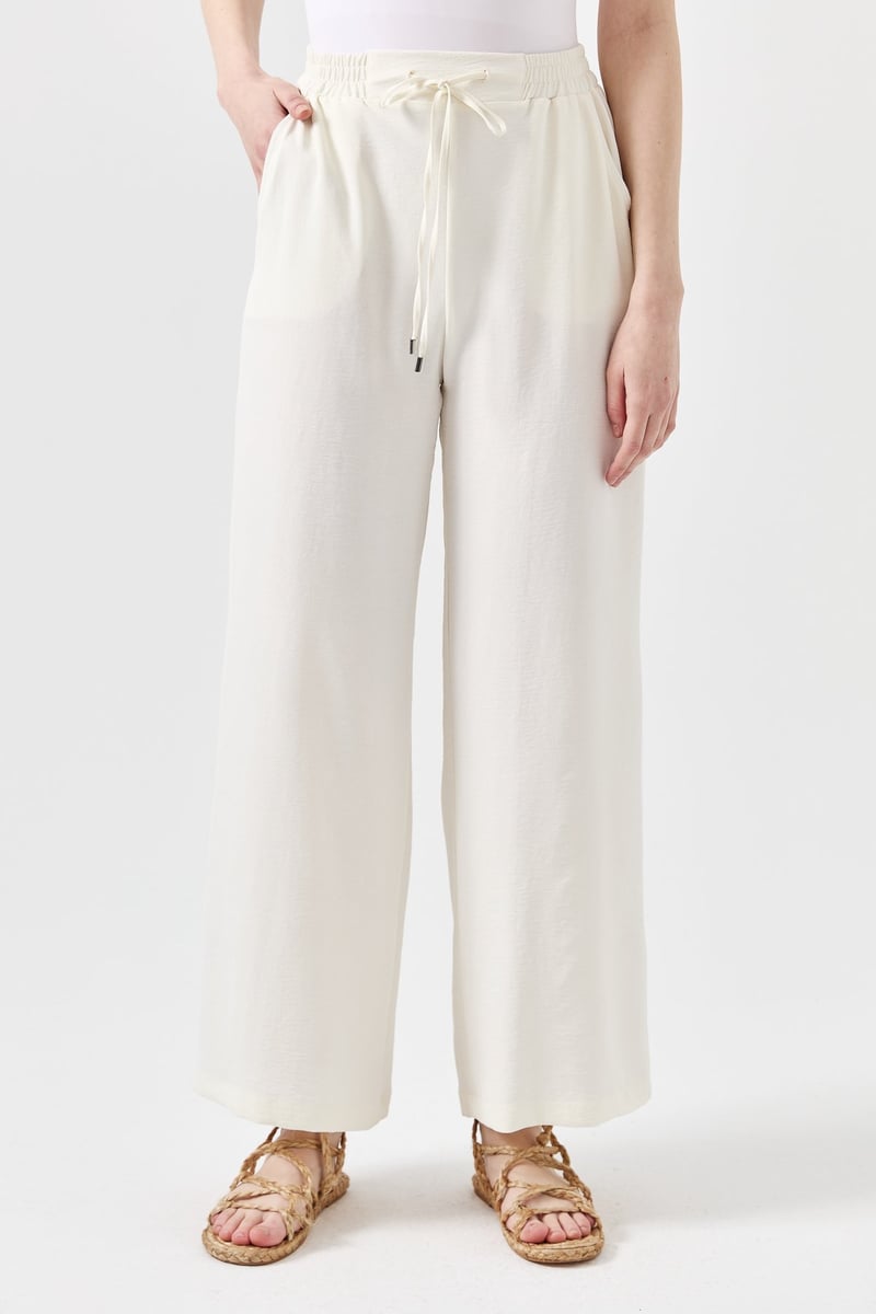 Pantalon large avec élastique