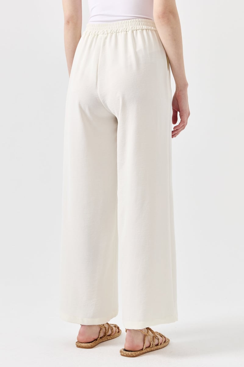 Pantalon large avec élastique