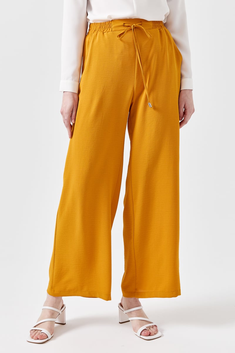 Pantalon large avec élastique