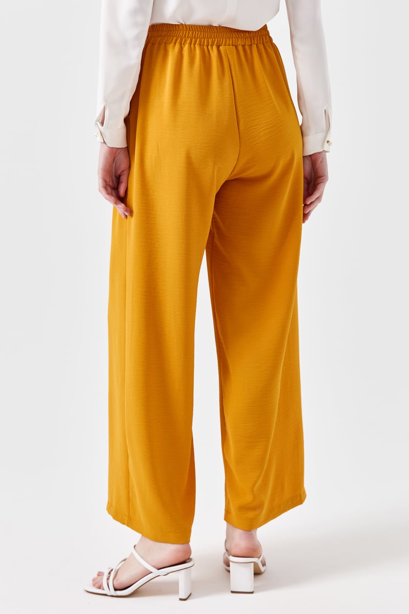 Pantalon large avec élastique