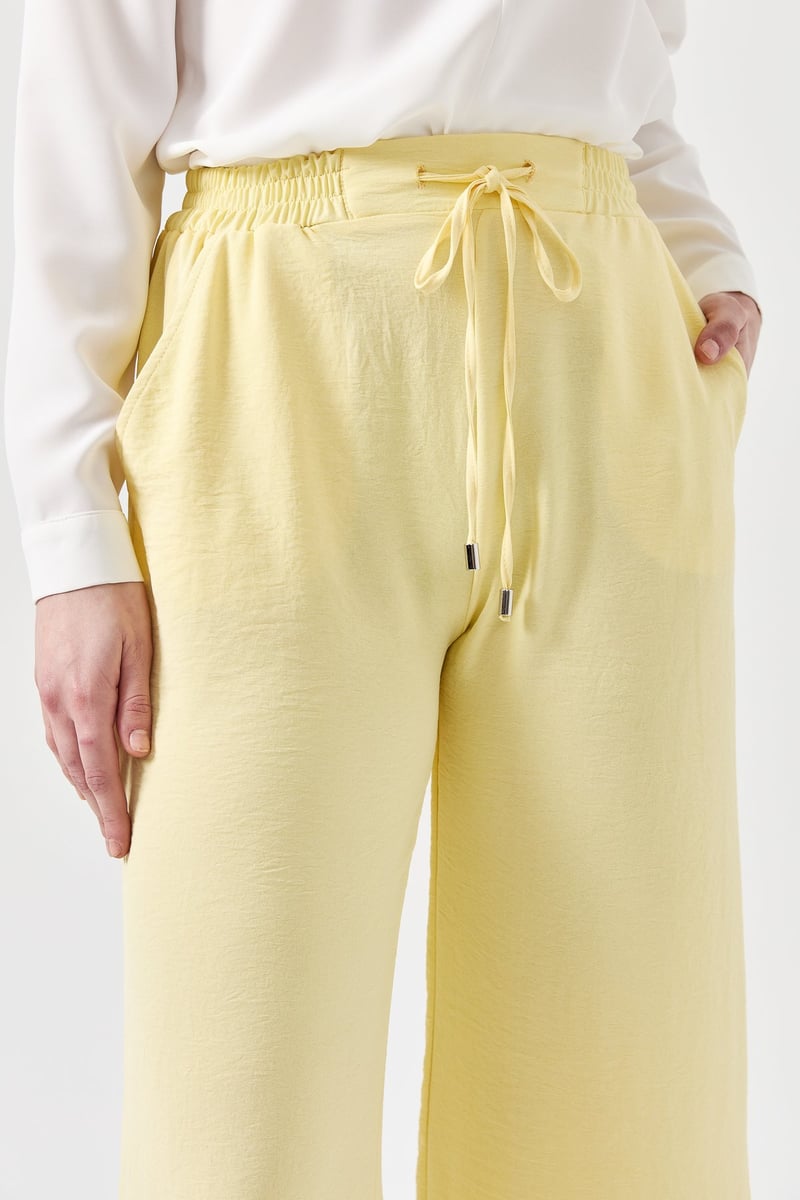 Pantalon large avec élastique