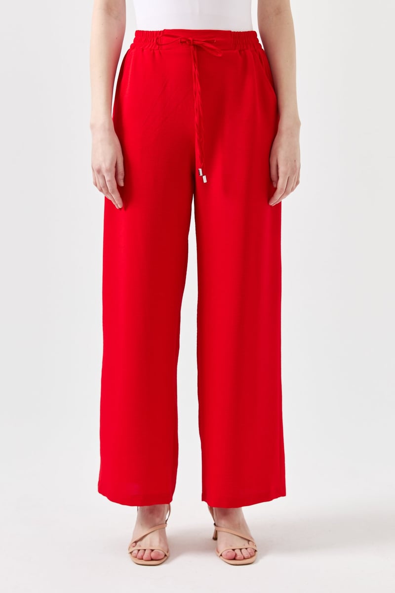 Pantalon large avec élastique