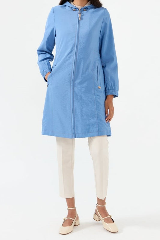 Imperméable avec taille élastique