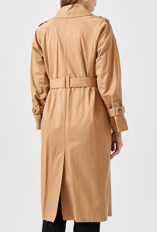 Trench double col avec ceinture