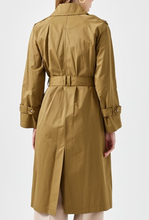 Trench double col avec ceinture