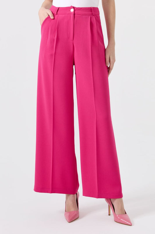 Pantalon large avec bouton