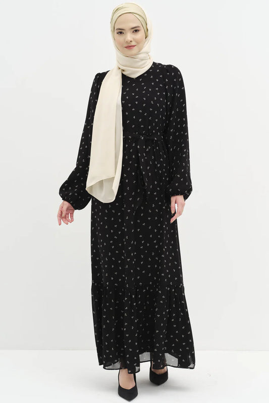 Robe en mousseline à motifs
