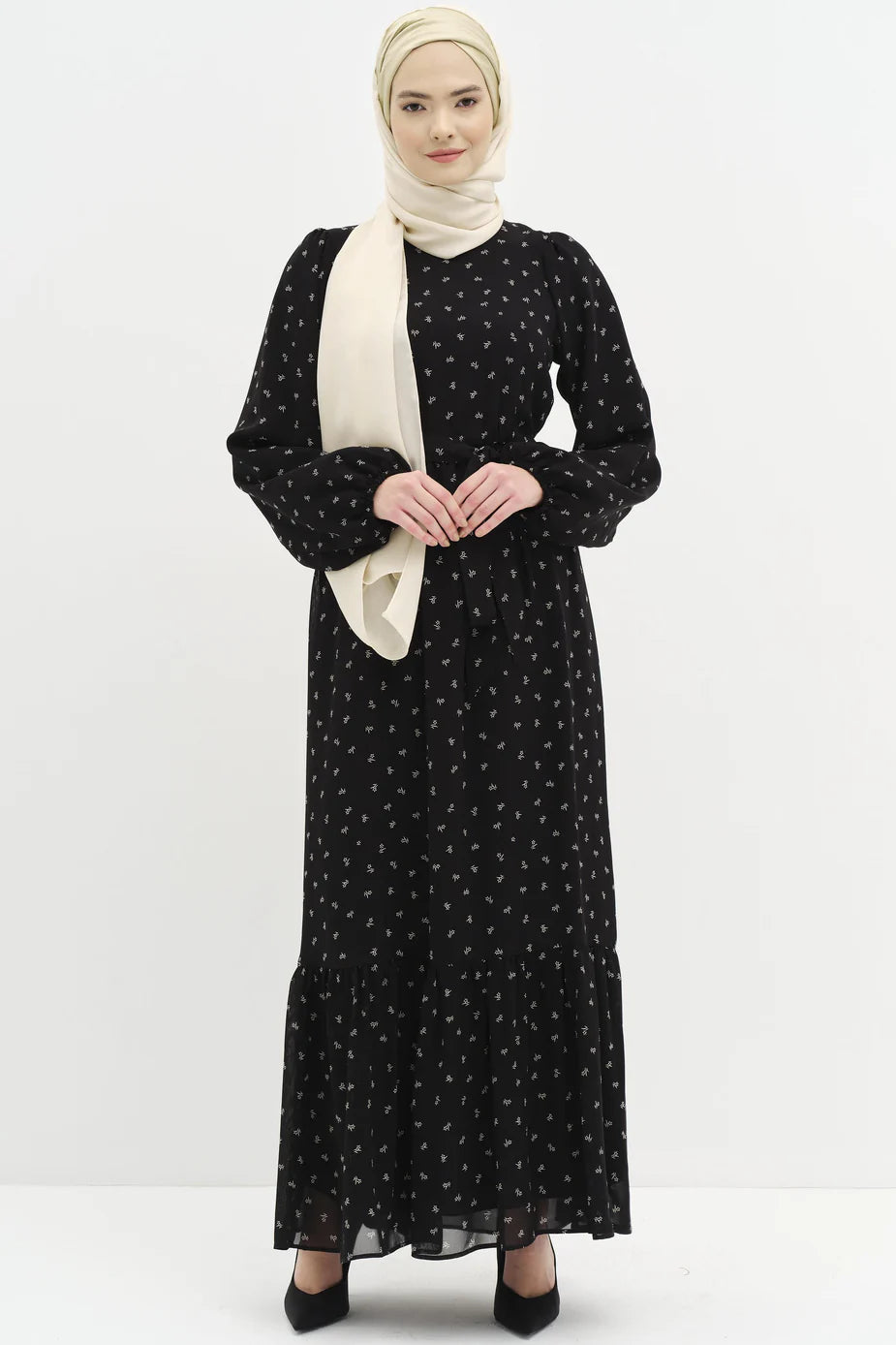 Robe en mousseline à motifs