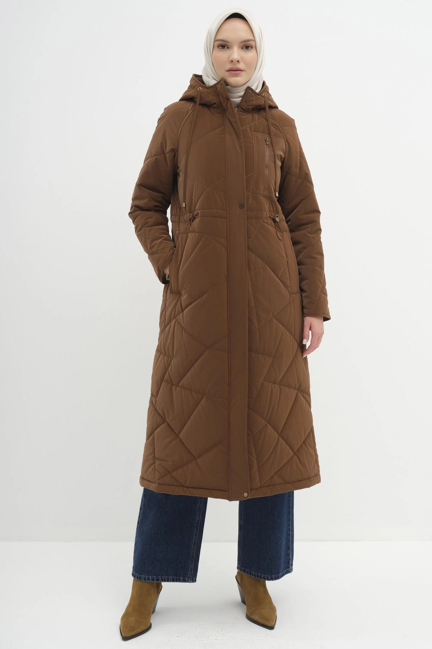 Manteau matelassé à manches raglan