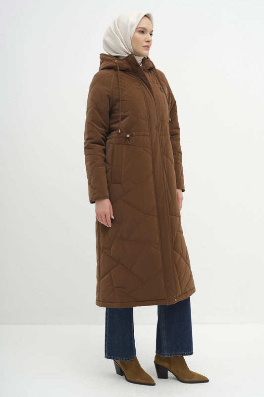 Manteau matelassé à manches raglan