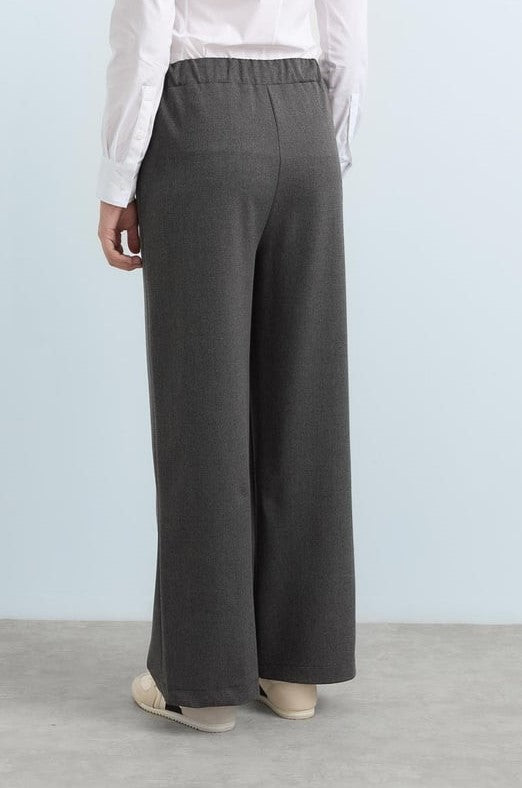 Pantalon large à taille élastique