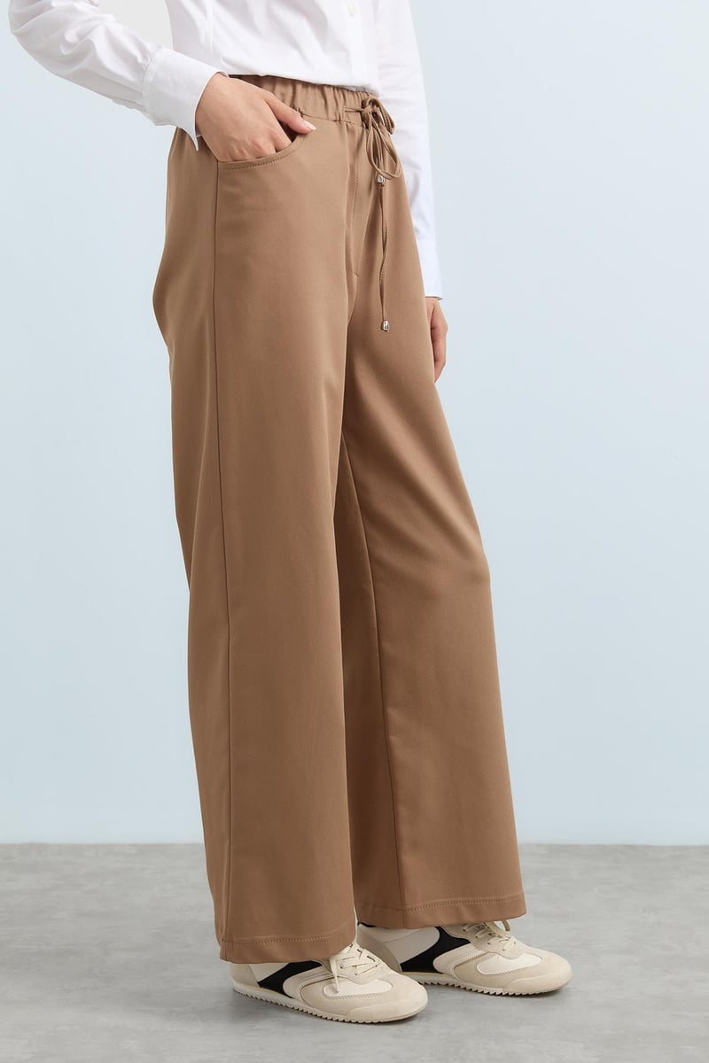 Pantalon Large avec détaille Élastique