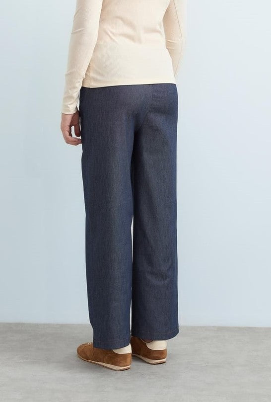 Pantalon Large avec détaille Élastique