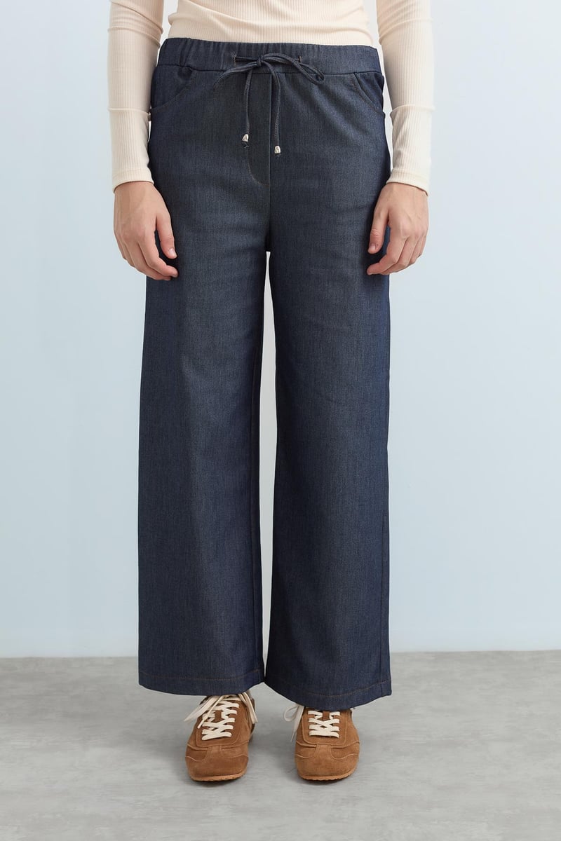 Pantalon Large avec détaille Élastique