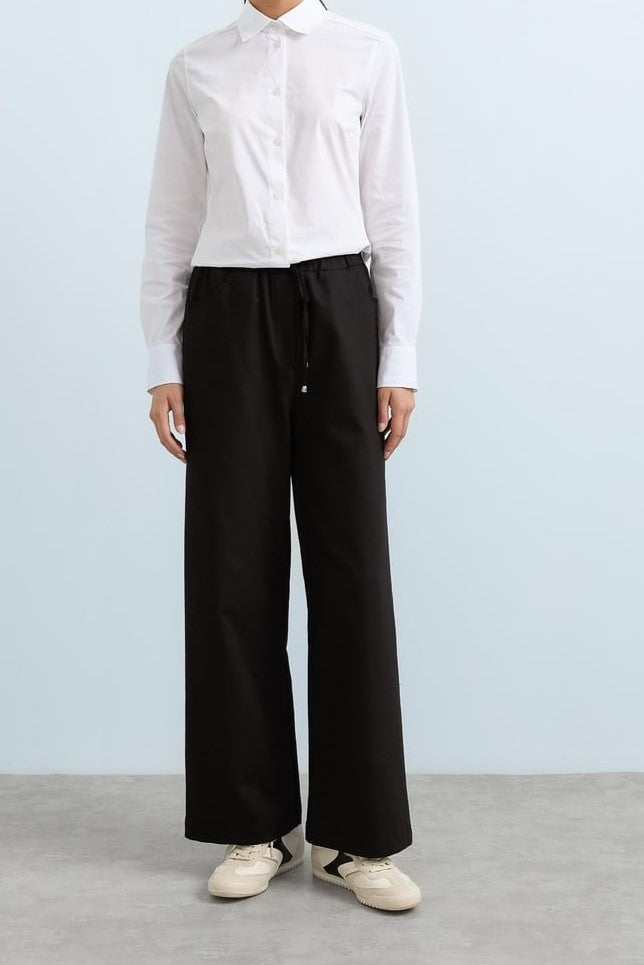 Pantalon Large avec détaille Élastique