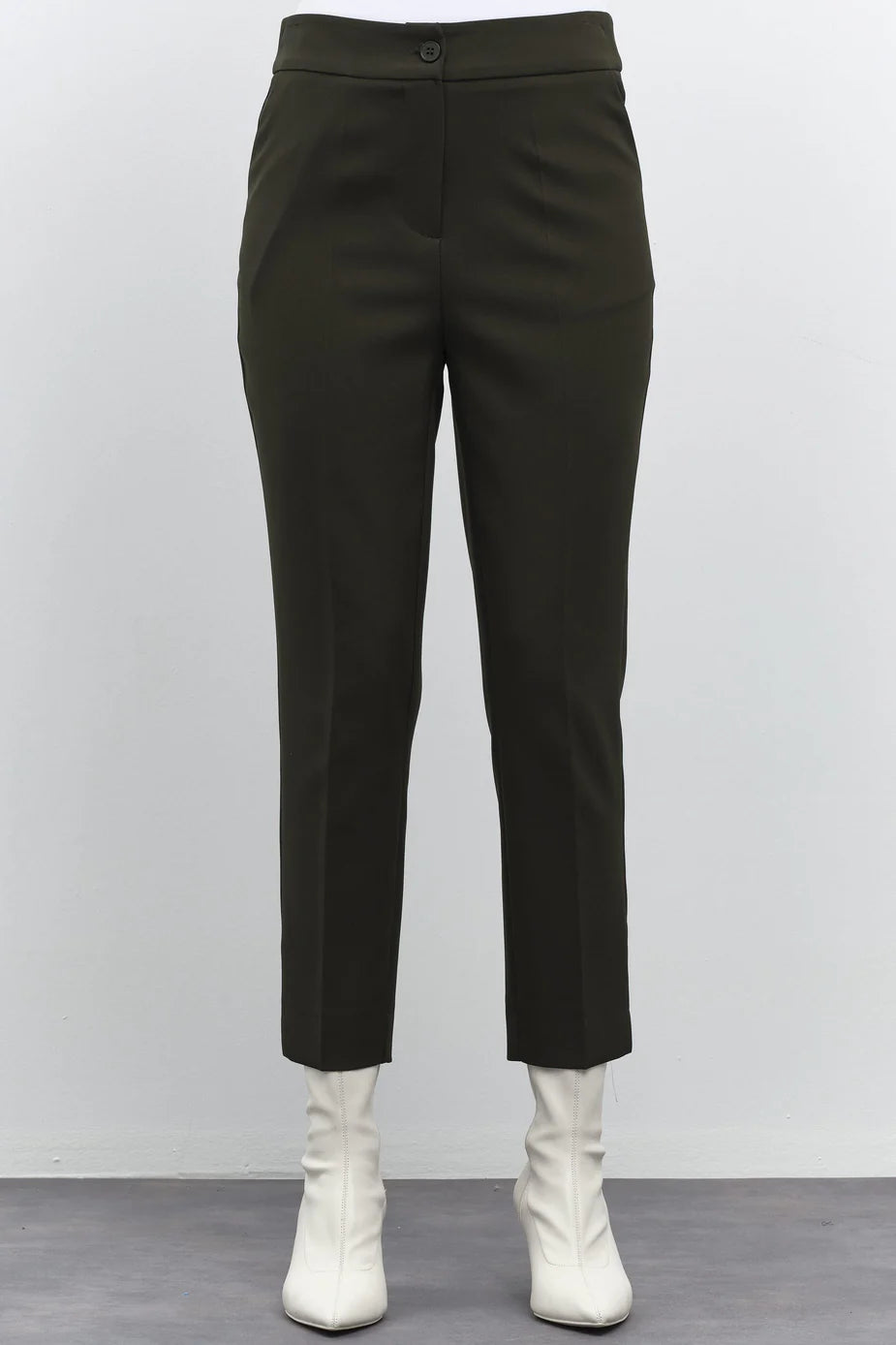 Pantalon basique taille haute