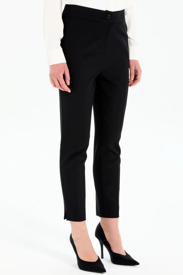 Pantalon basique taille haute