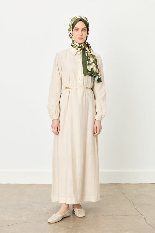 Robe avec manches élastiques