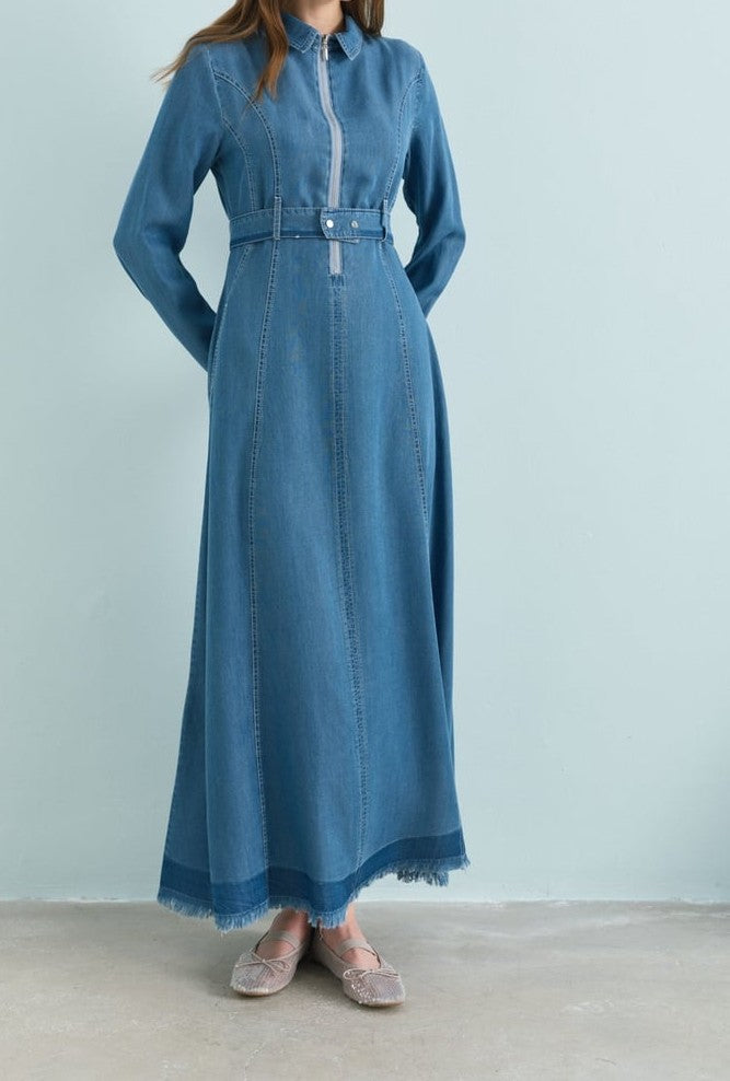 Robe djinns avec ceinture