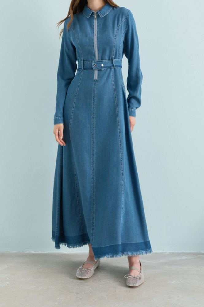 Robe djinns avec ceinture