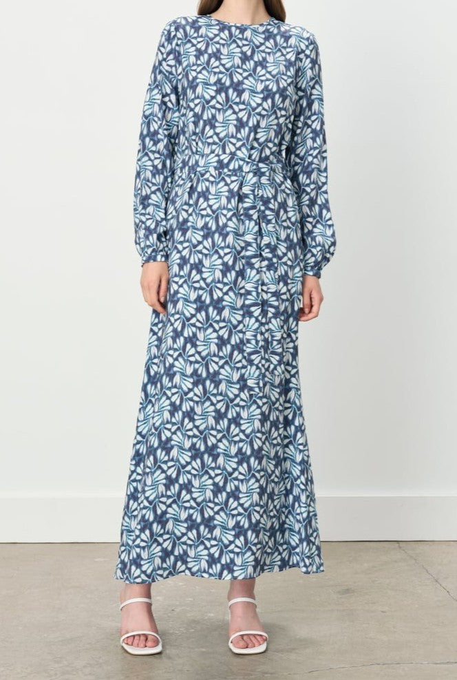 Robe imprimé avec ceinture