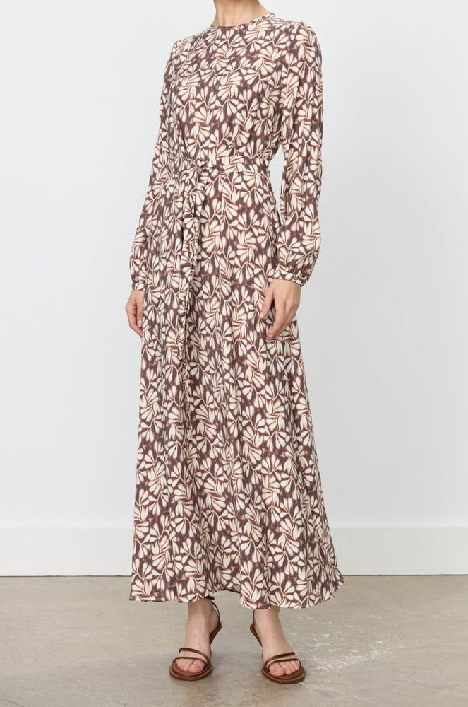 Robe imprimé avec ceinture