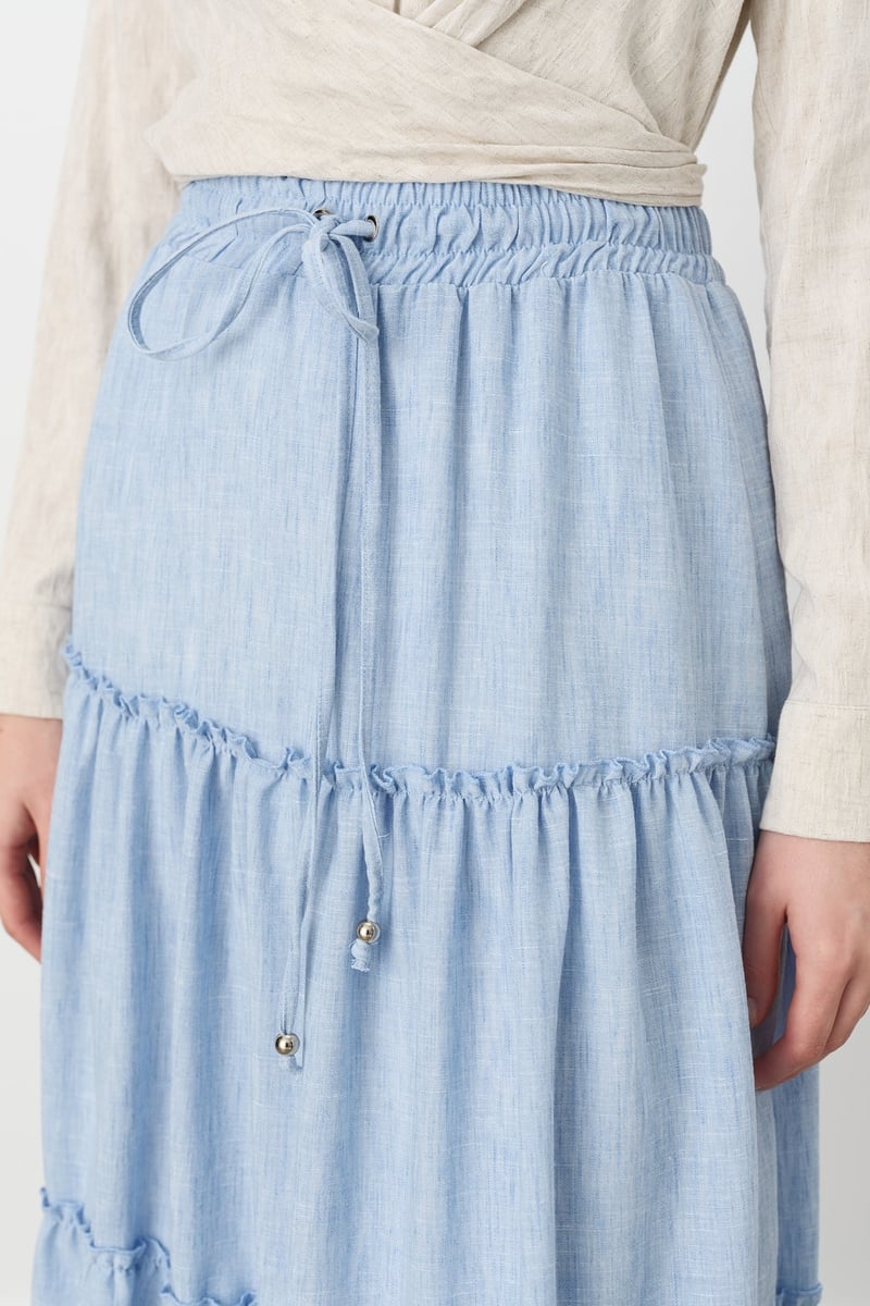 Jupe gitane à taille élastique