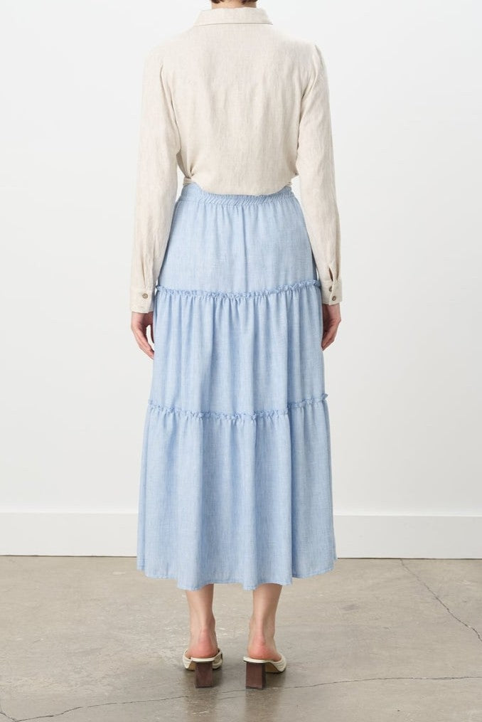 Jupe gitane à taille élastique
