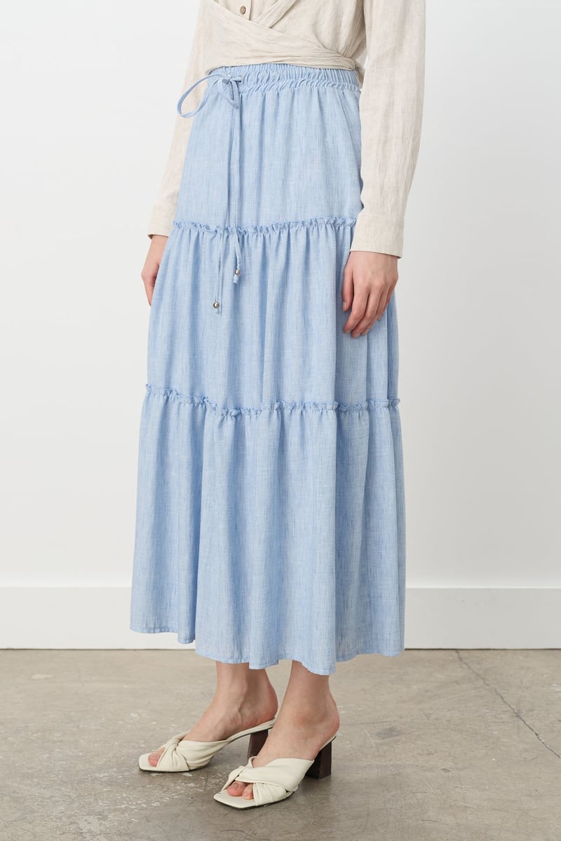 Jupe gitane à taille élastique
