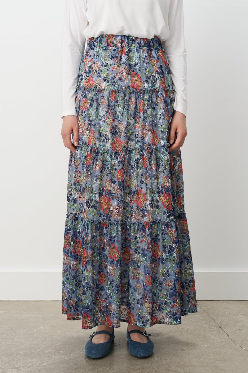 Jupe gitane à taille élastique