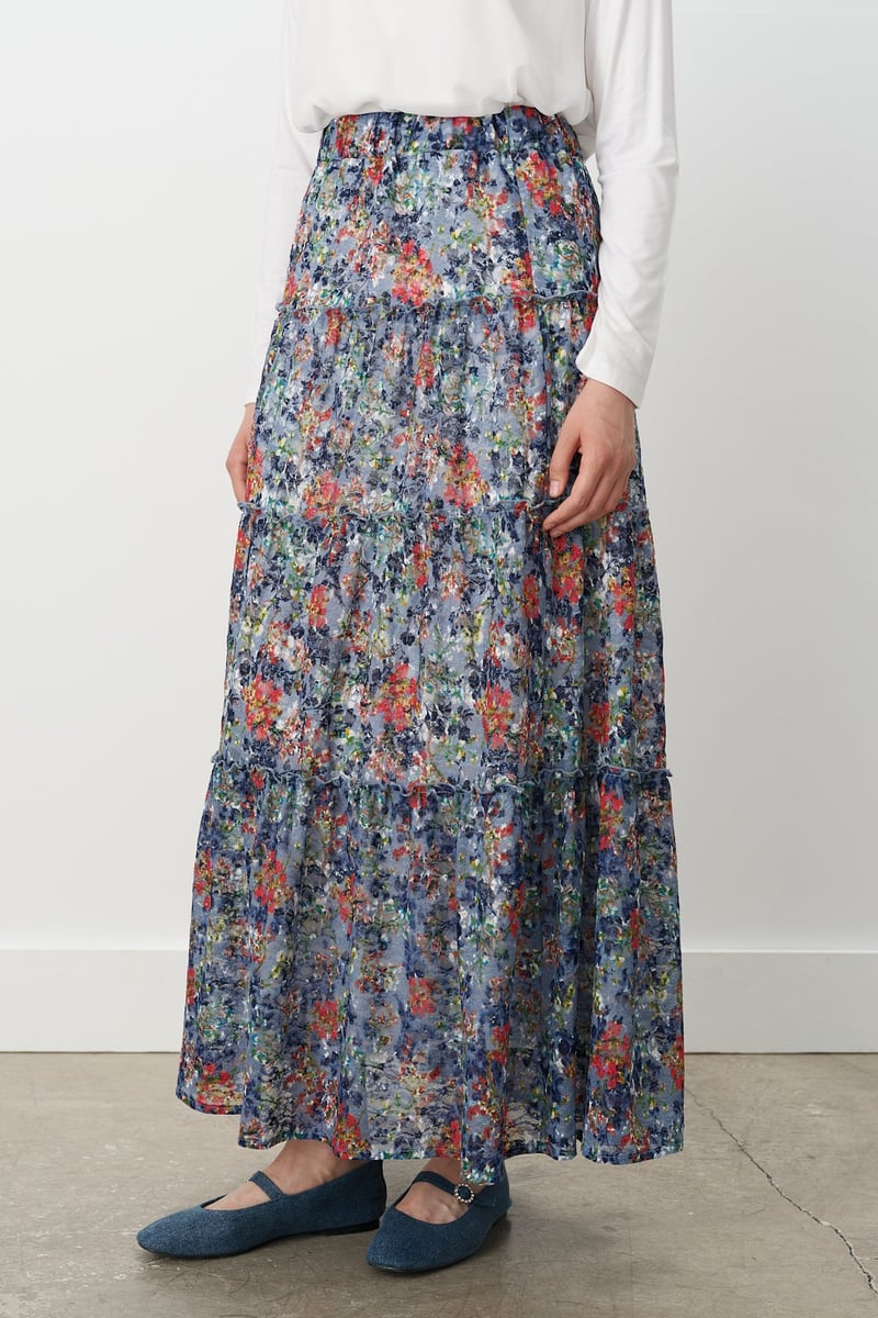 Jupe gitane à taille élastique
