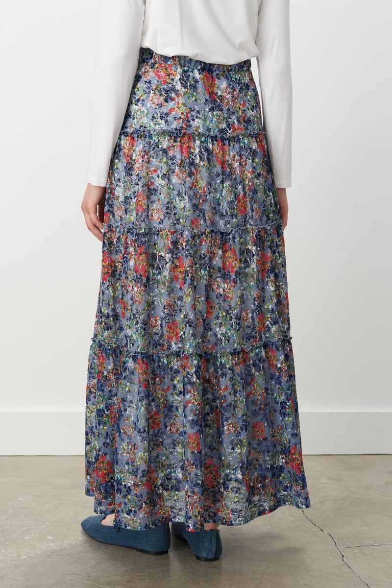 Jupe gitane à taille élastique